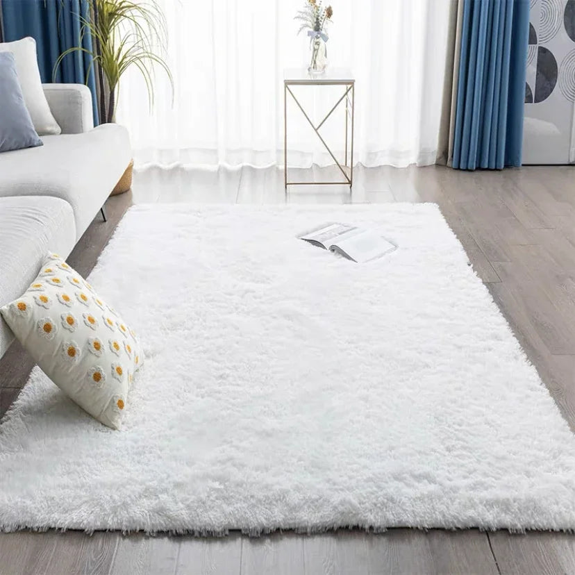 tapis rectangulaire gris moderne