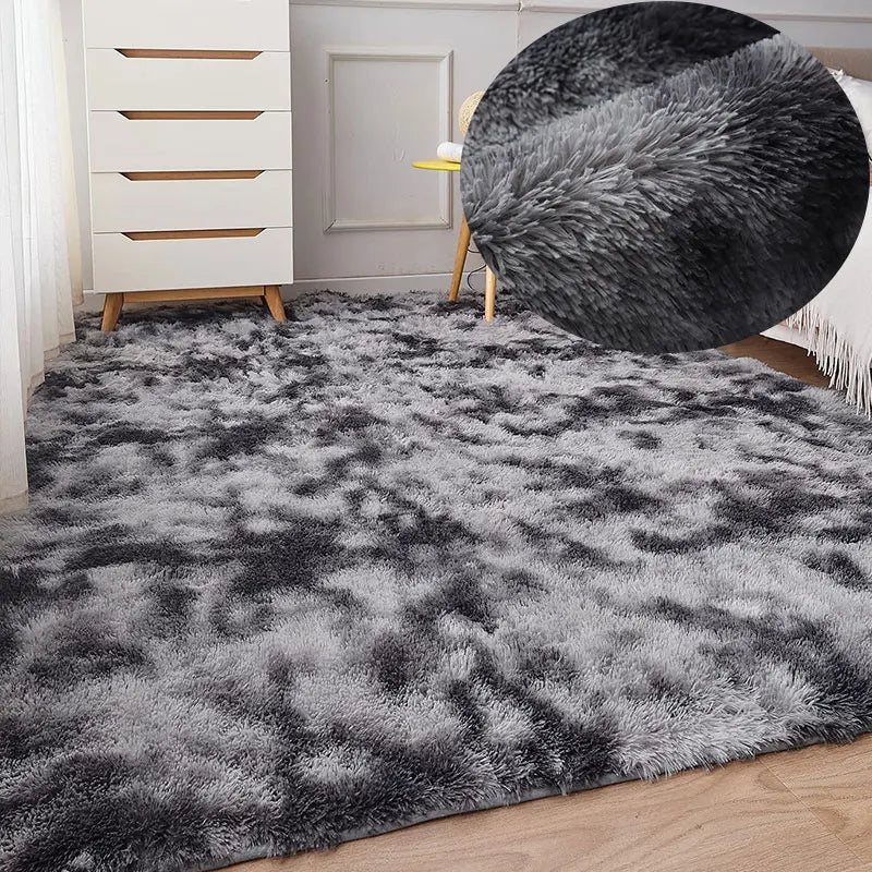 tapis rectangulaire gris moderne