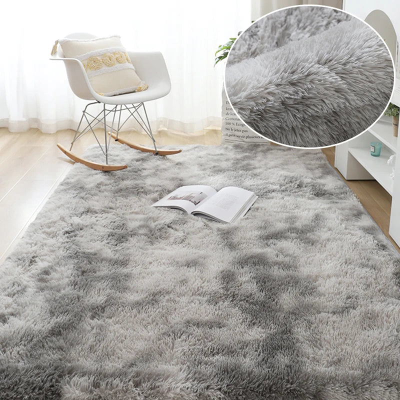 tapis rectangulaire gris moderne