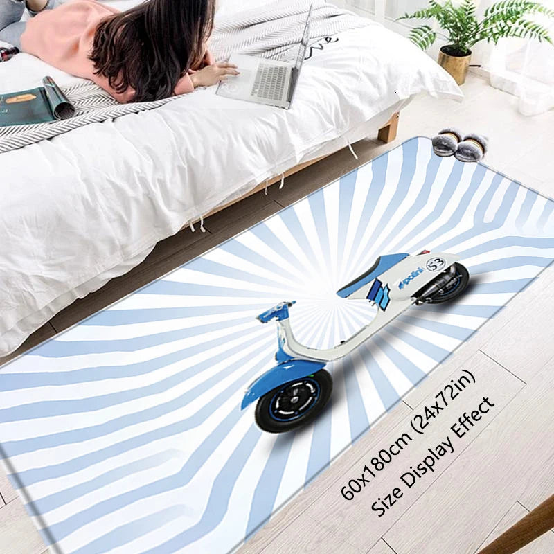 tapis moderne pour lit