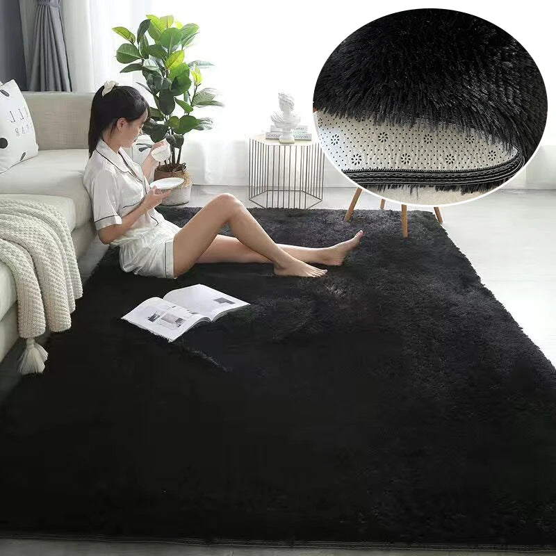 tapis rectangulaire gris moderne