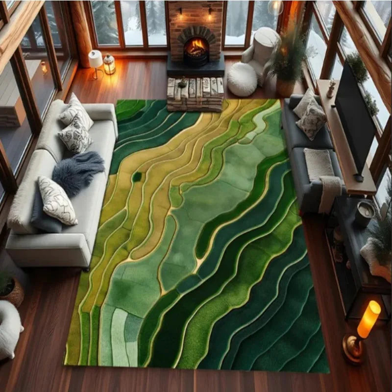 tapis abstrait moderne