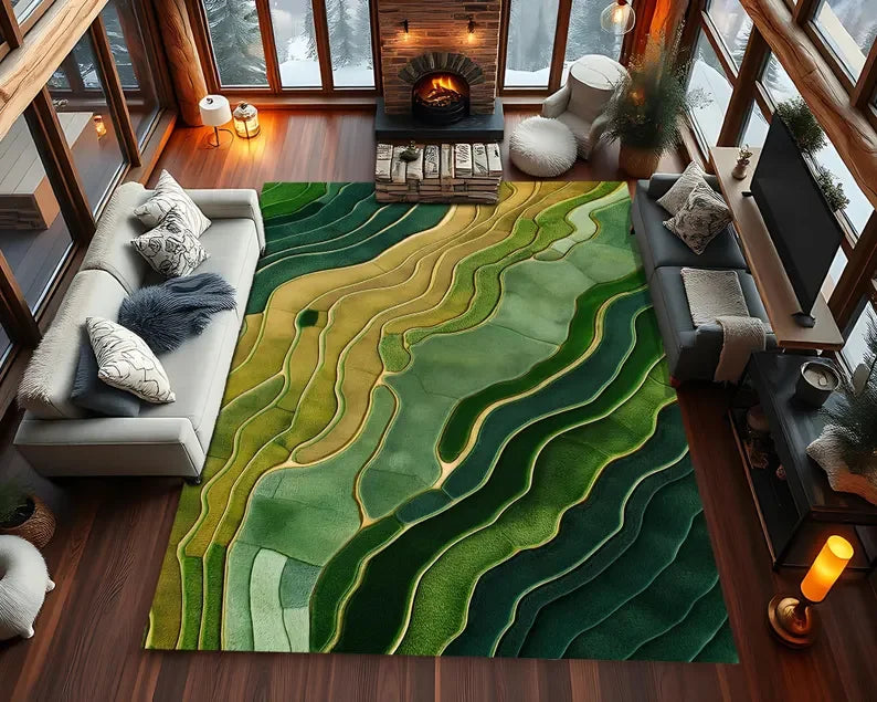 tapis abstrait moderne