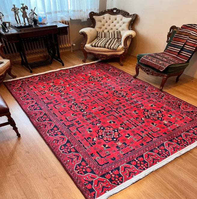 tapis afghan moderne