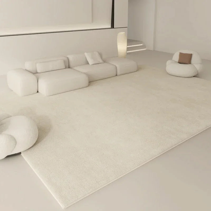 tapis blanc moderne