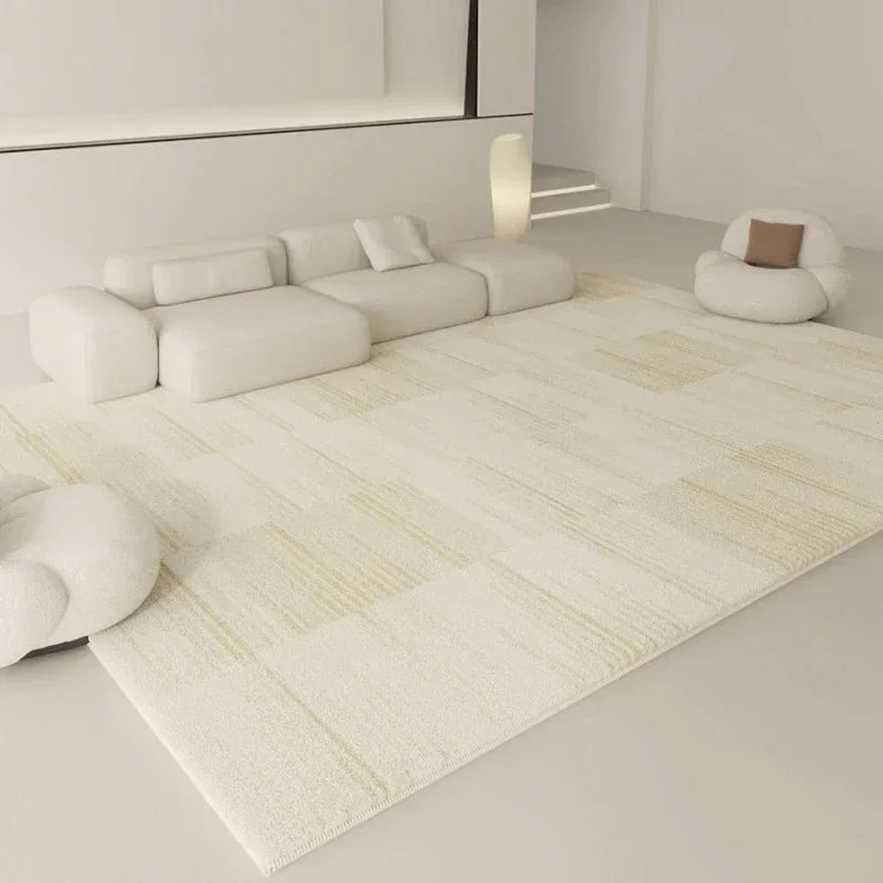 tapis blanc moderne