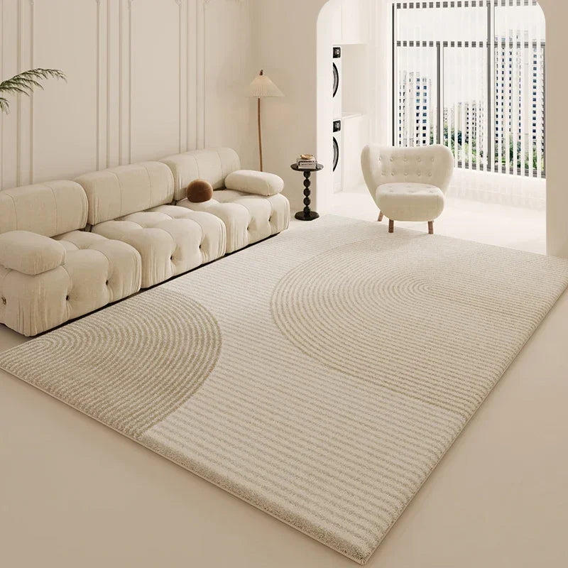 tapis blanc moderne