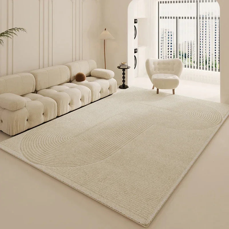 tapis blanc moderne