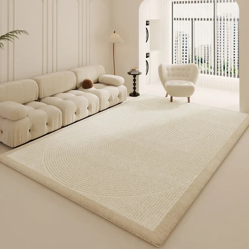 tapis blanc moderne