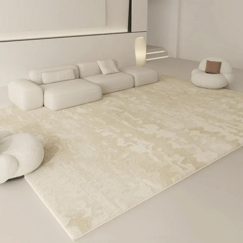 tapis blanc moderne