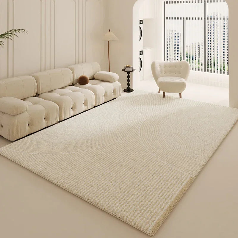 tapis blanc moderne