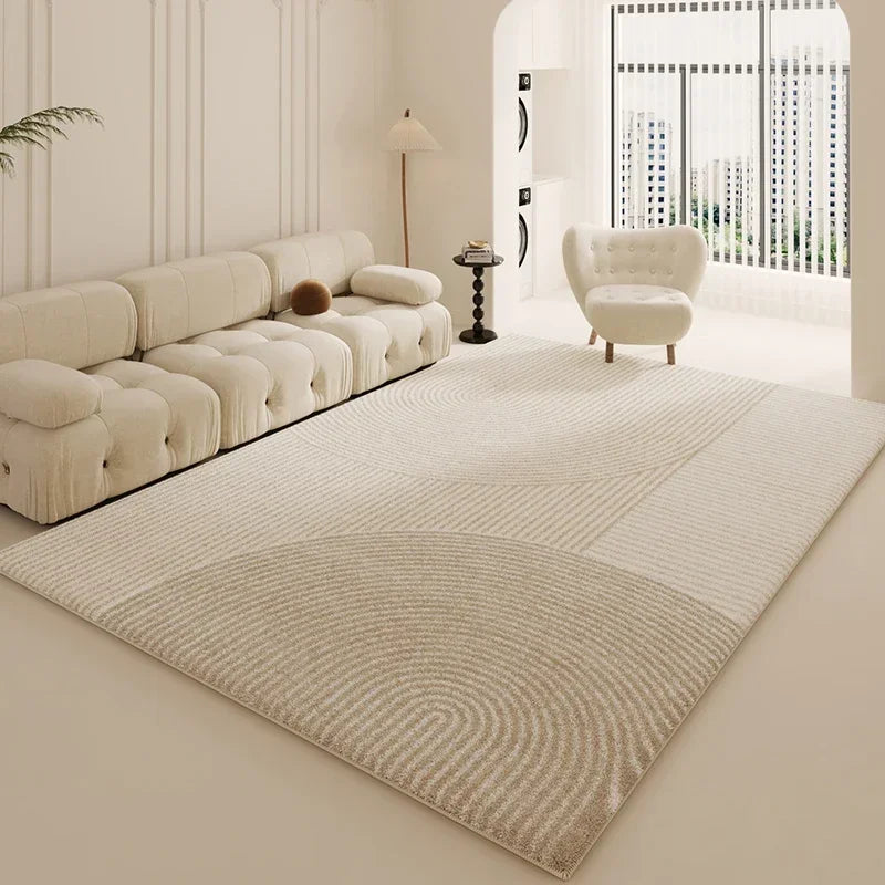 tapis blanc moderne