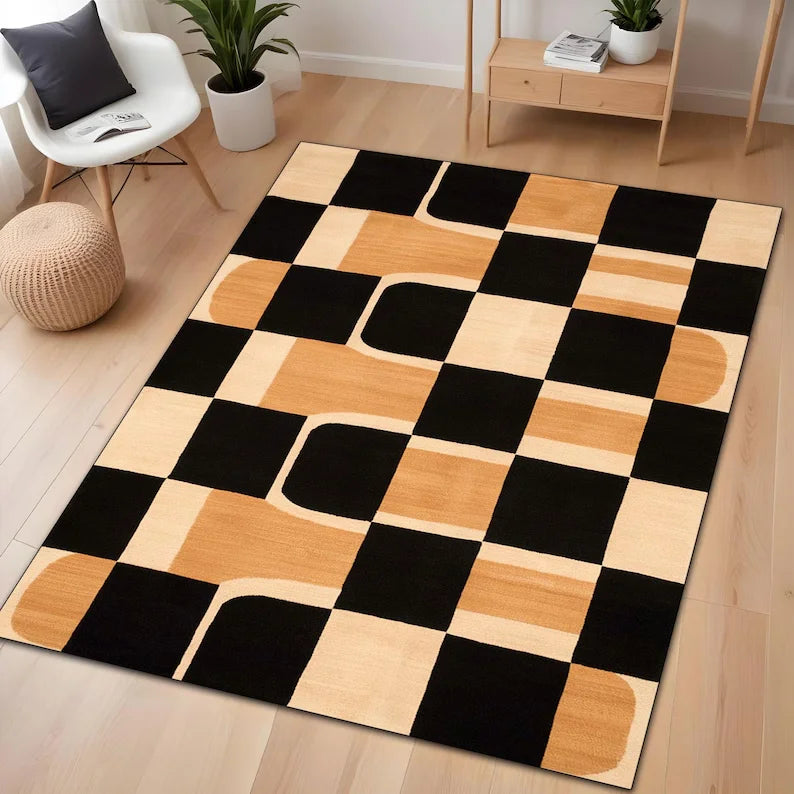 tapis chambre à coucher moderne