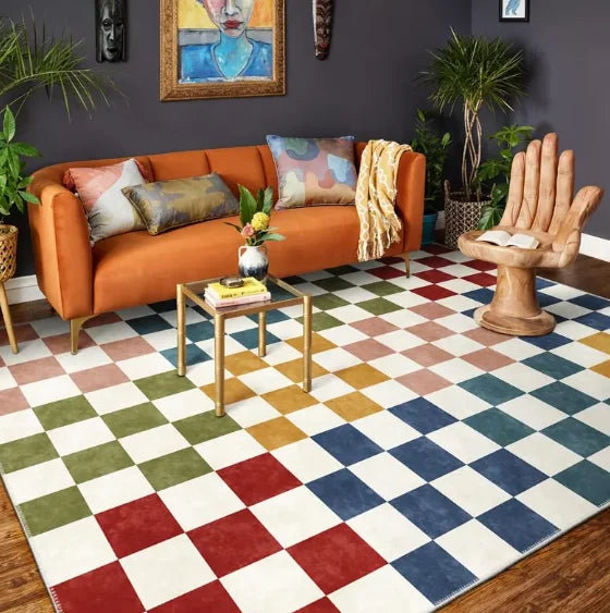 tapis chambre à coucher moderne