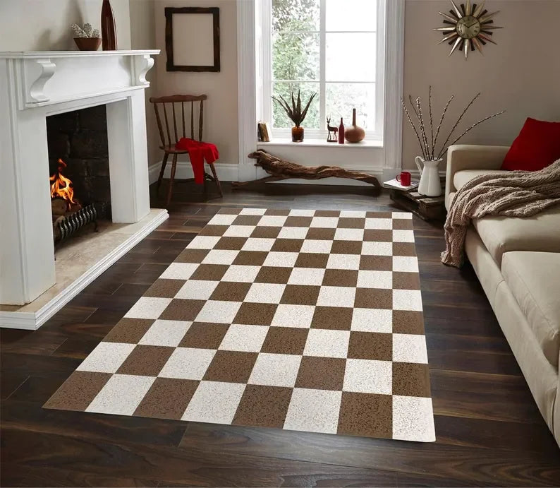 tapis chambre à coucher moderne
