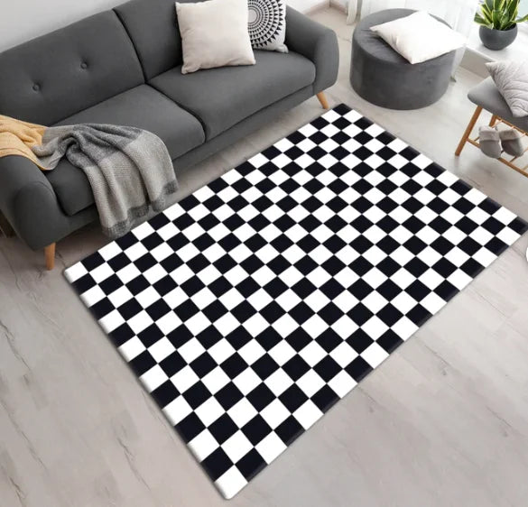 tapis chambre à coucher moderne