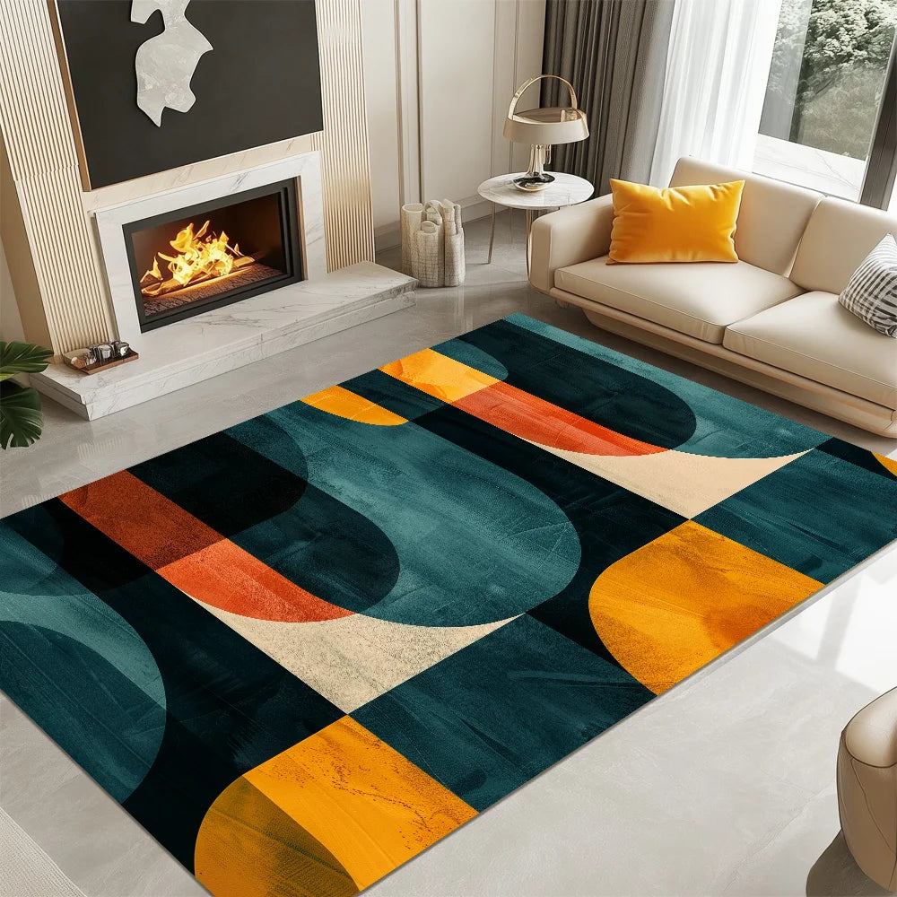 tapis coloré moderne