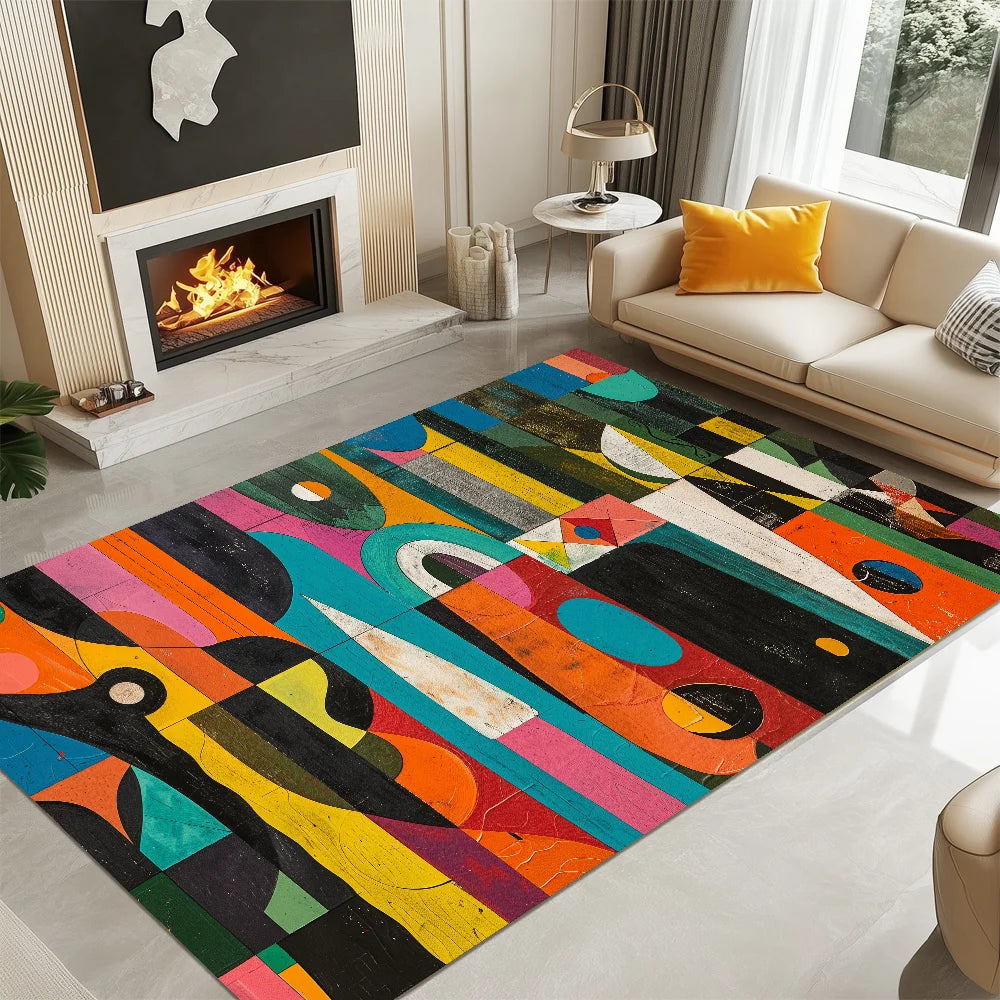 tapis coloré moderne