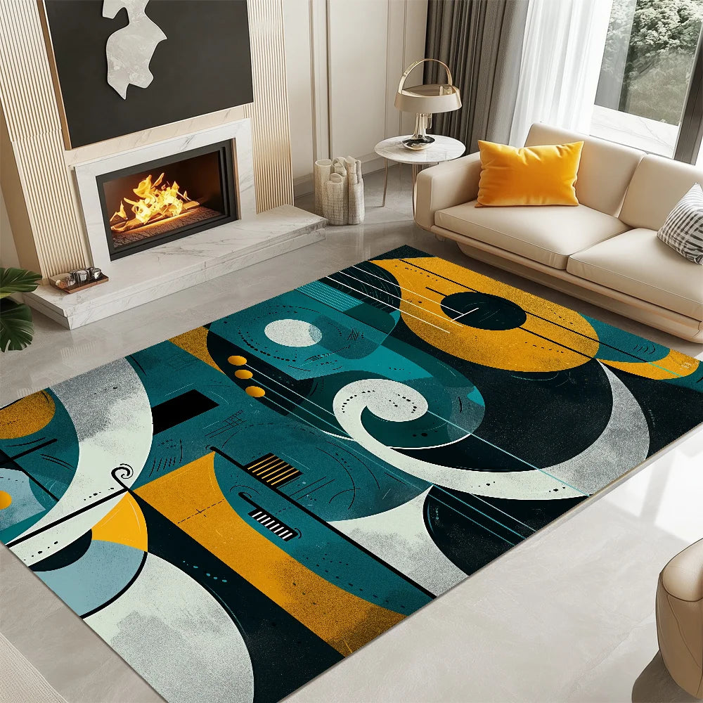 tapis coloré moderne