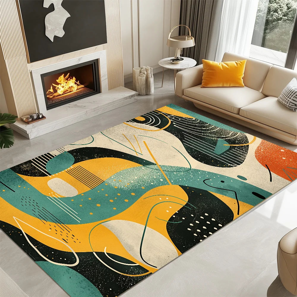 tapis coloré moderne