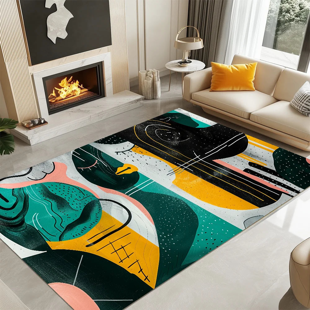 tapis coloré moderne