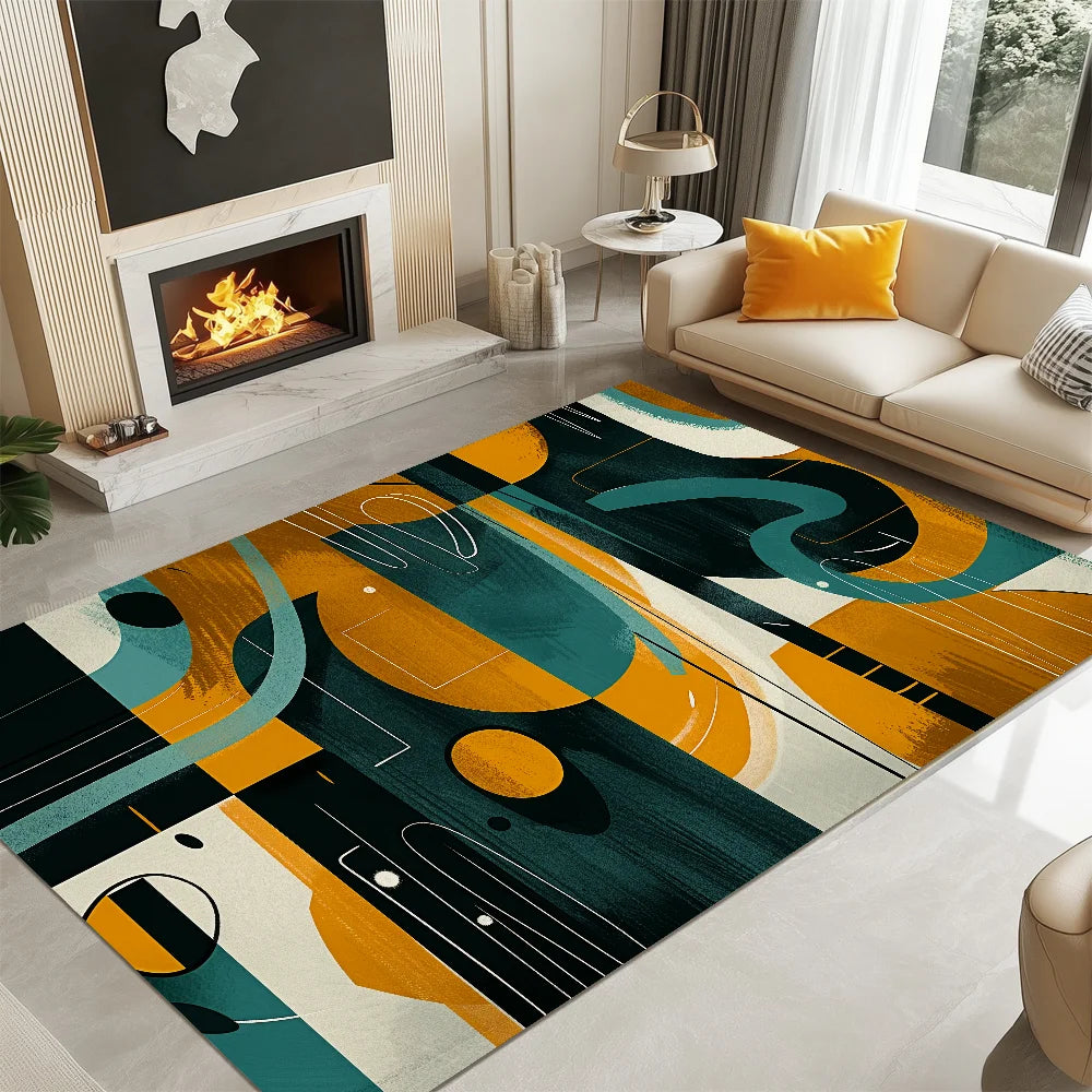 tapis coloré moderne