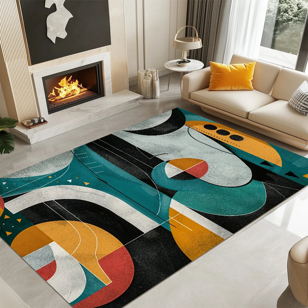 tapis coloré moderne