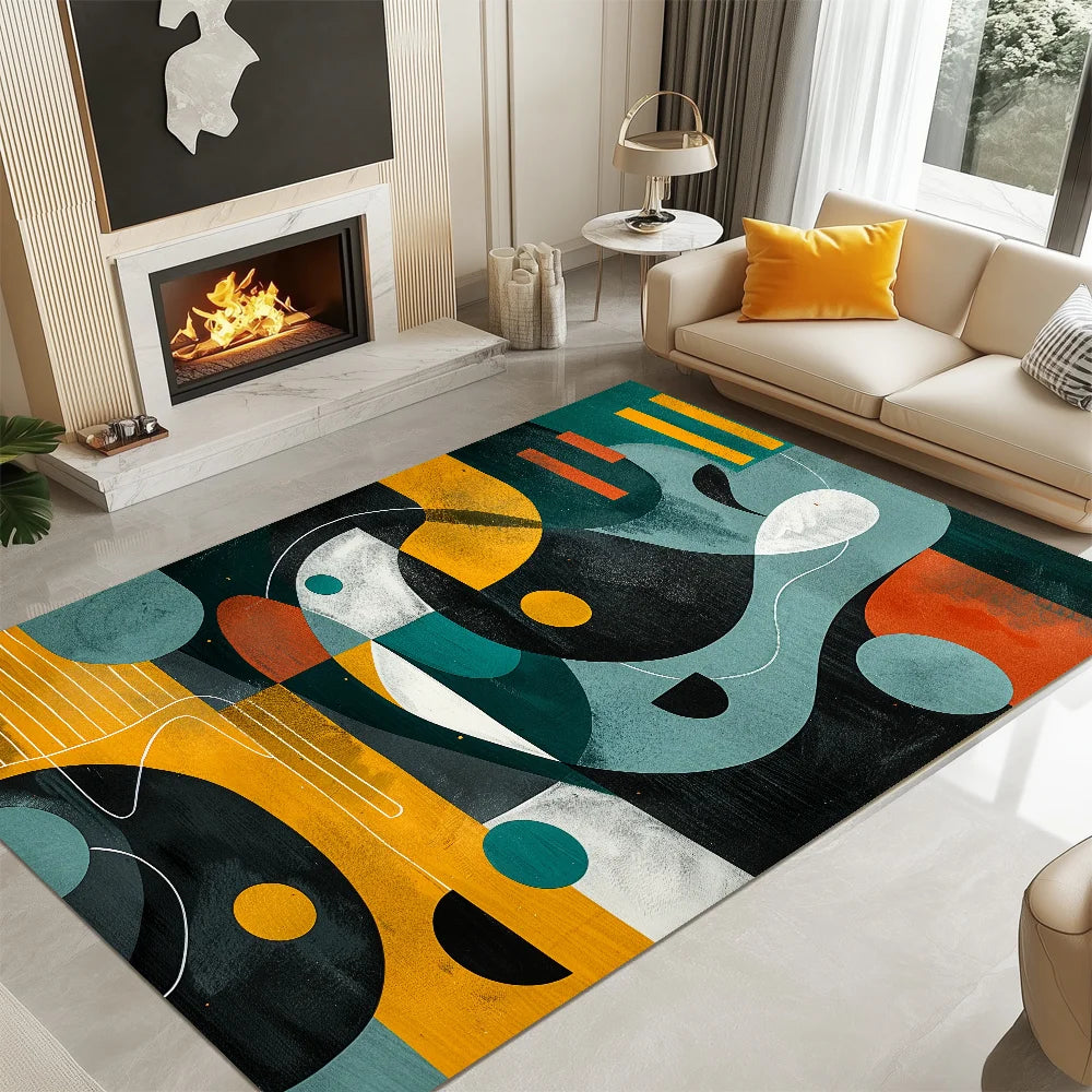 tapis coloré moderne