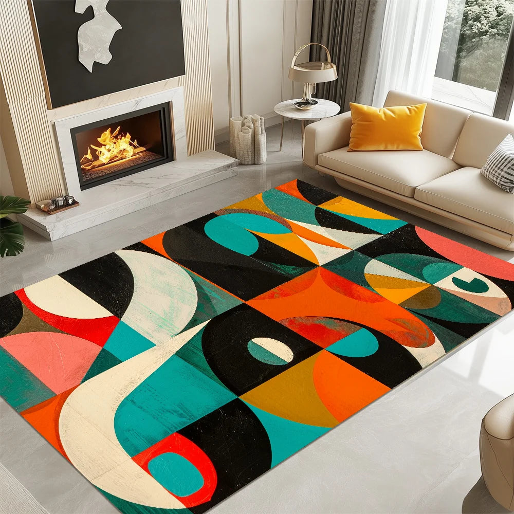 tapis coloré moderne