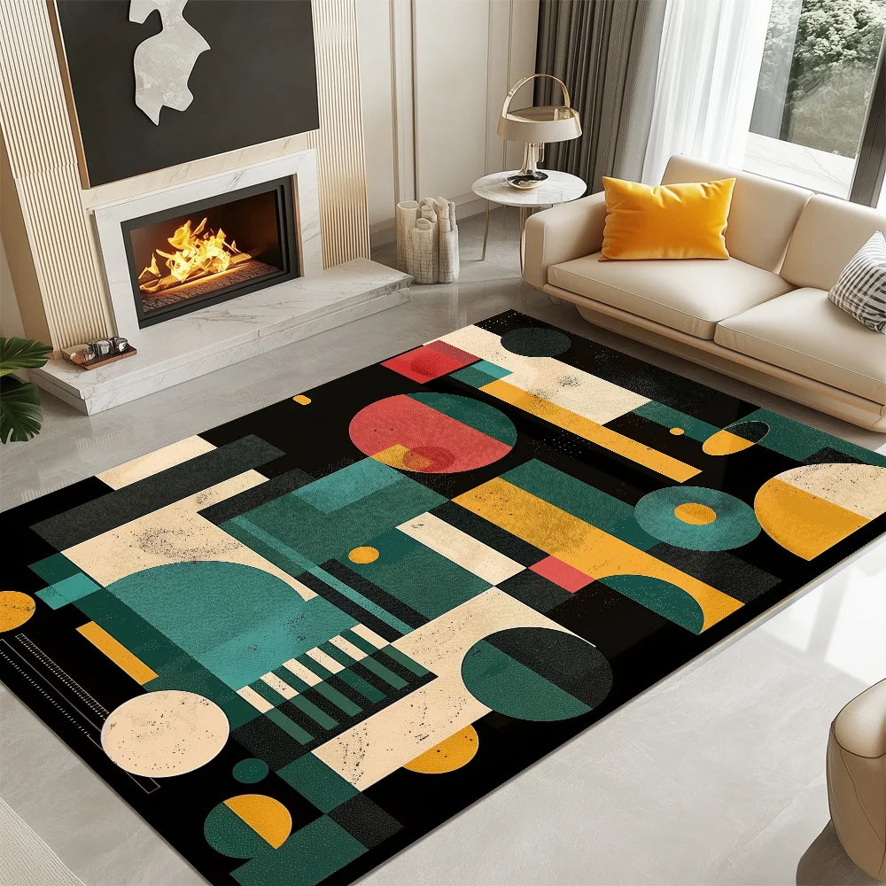tapis coloré moderne