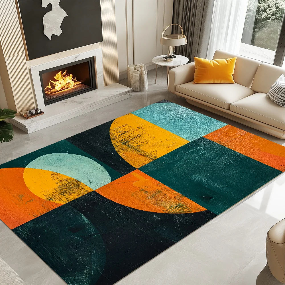 tapis coloré moderne