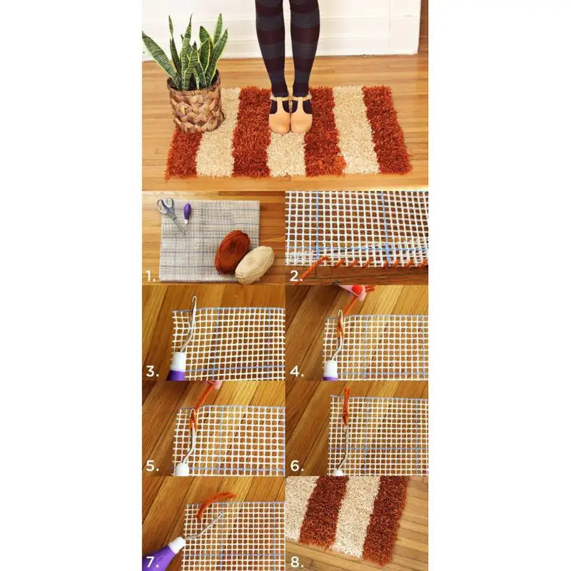 tapis crochet moderne