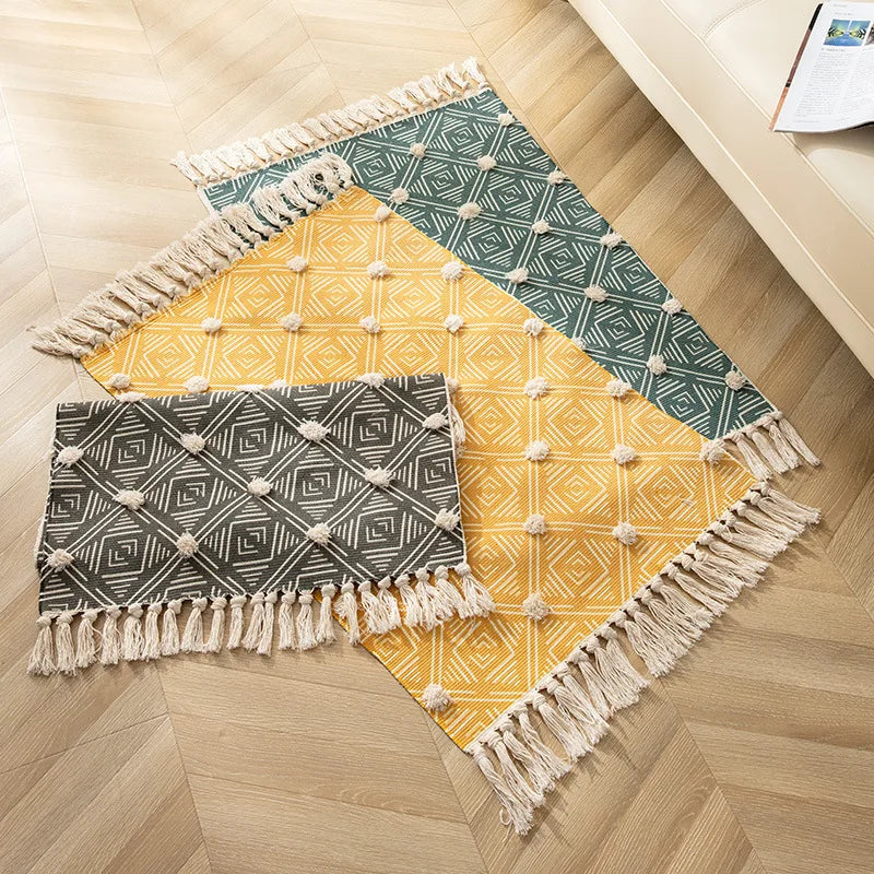 tapis fait main moderne