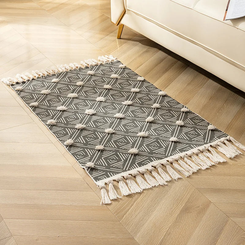 tapis fait main moderne
