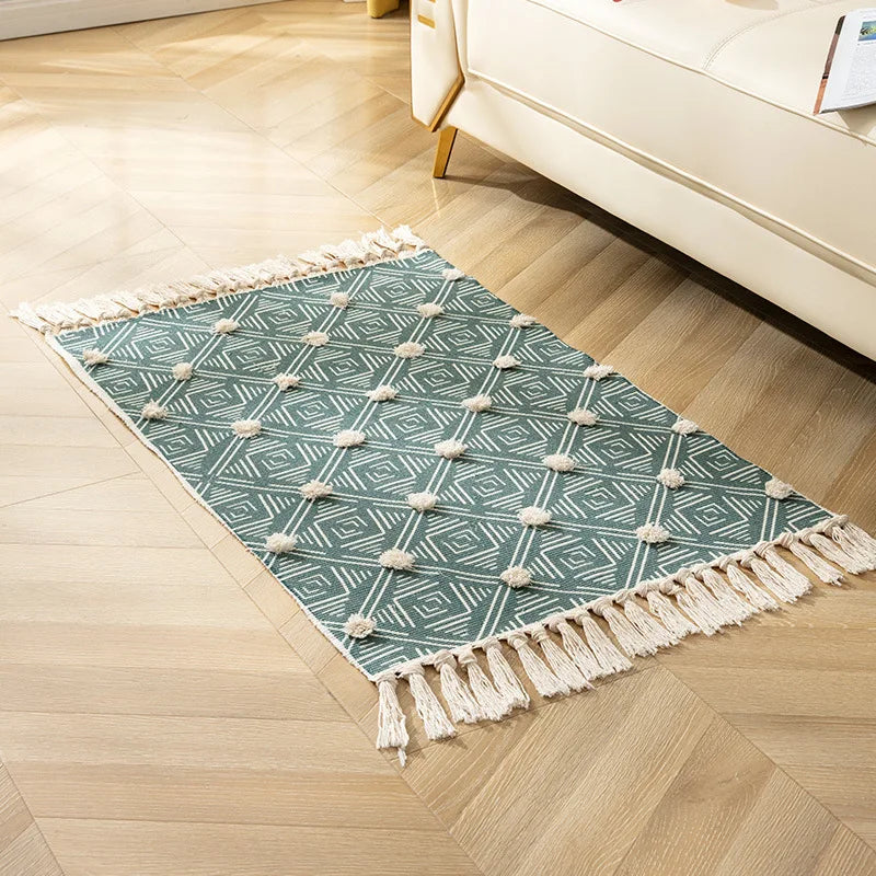 tapis fait main moderne