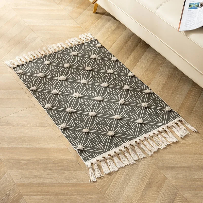 tapis fait main moderne