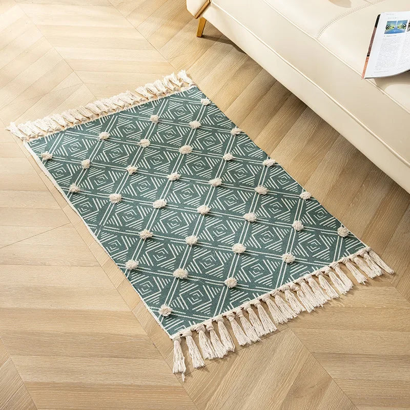 tapis fait main moderne