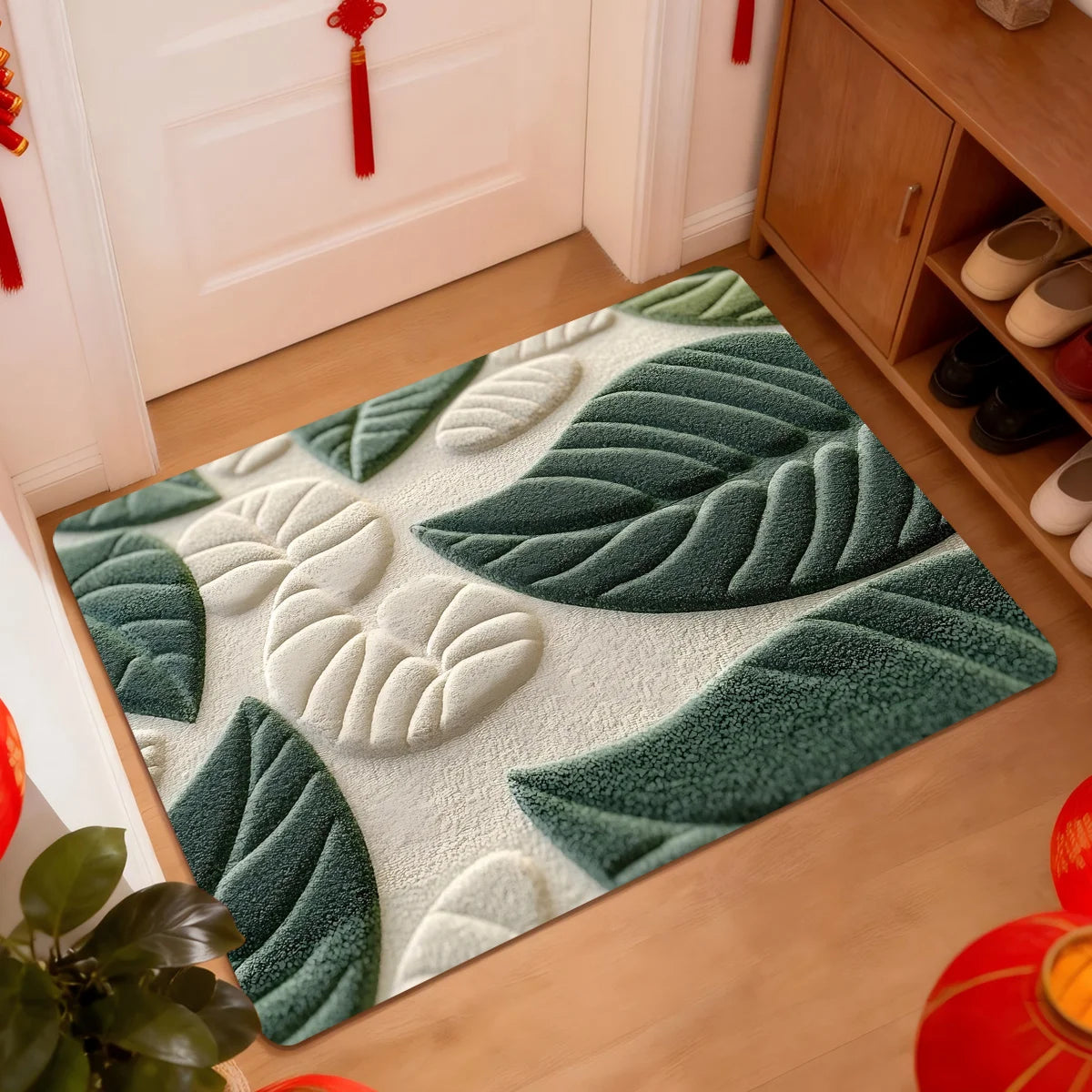 tapis fleuri moderne