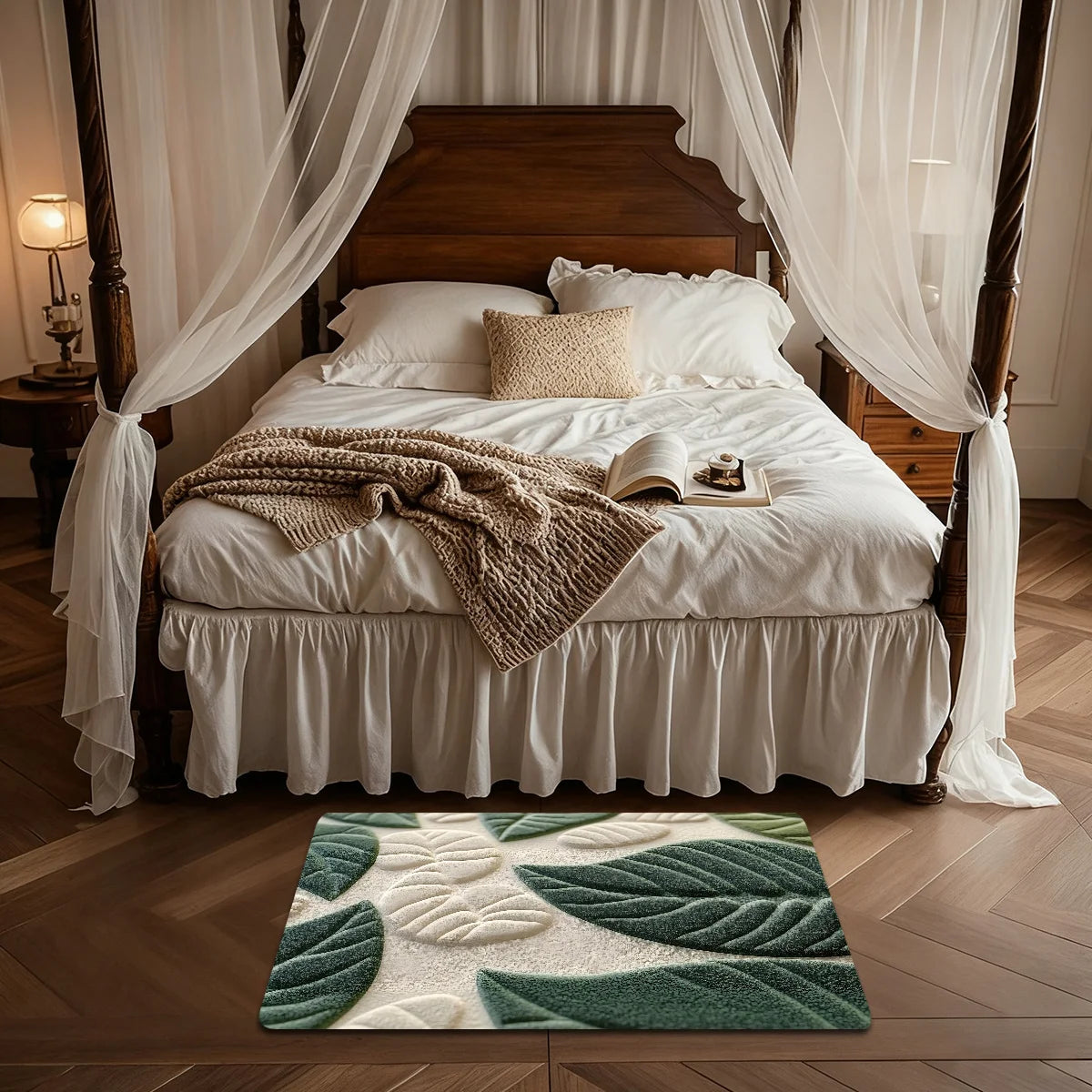 tapis fleuri moderne