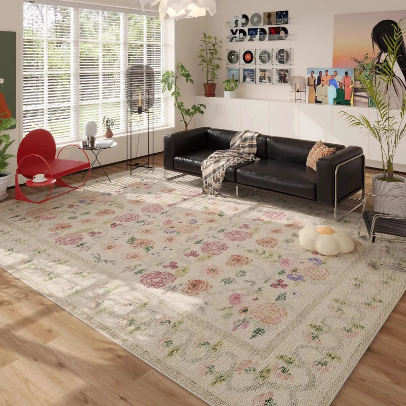 tapis floral moderne