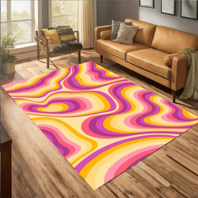 tapis laine coloré moderne