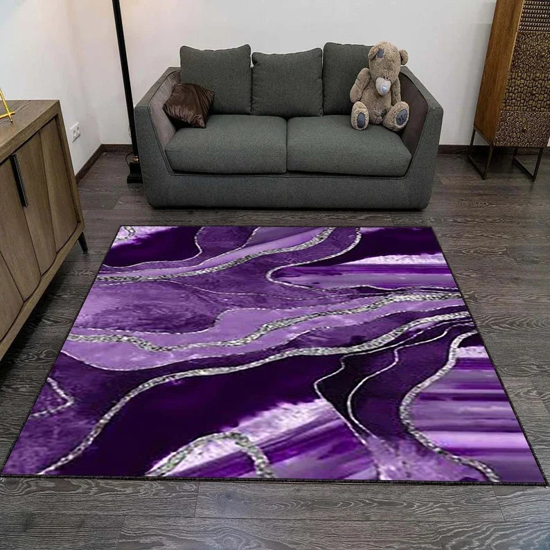 tapis laine coloré moderne