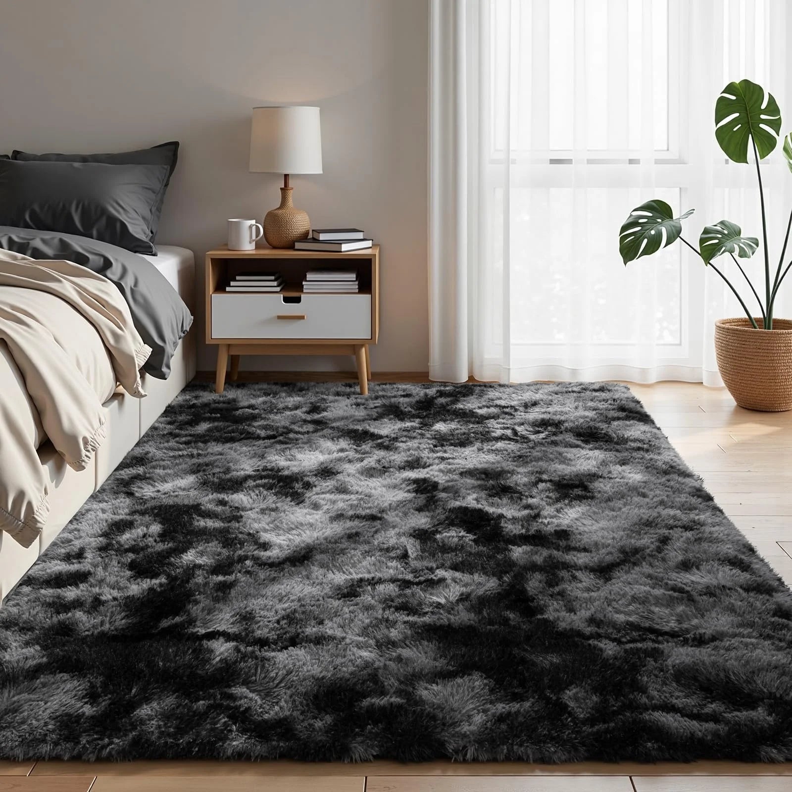tapis modern poil haut
