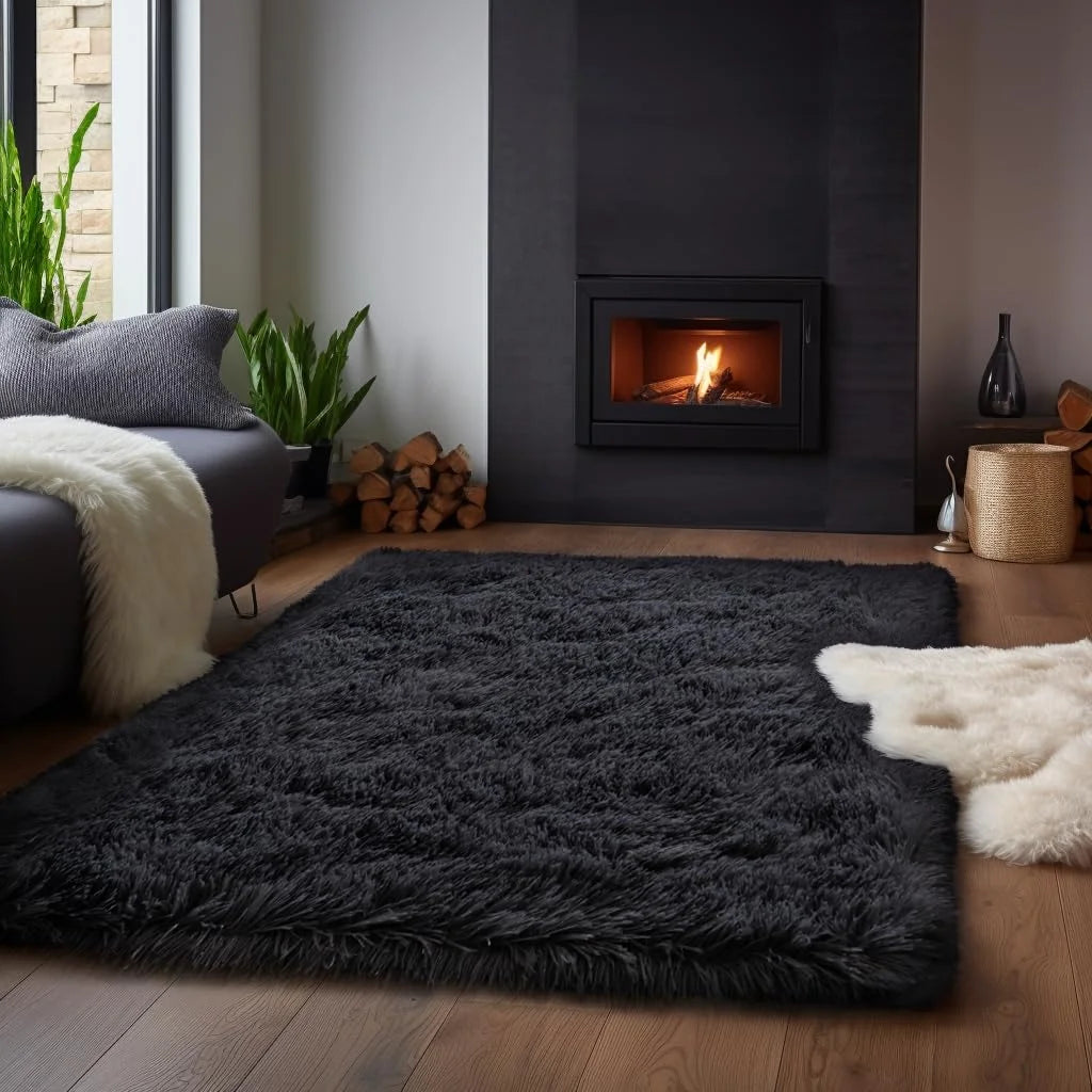 tapis modern poil haut