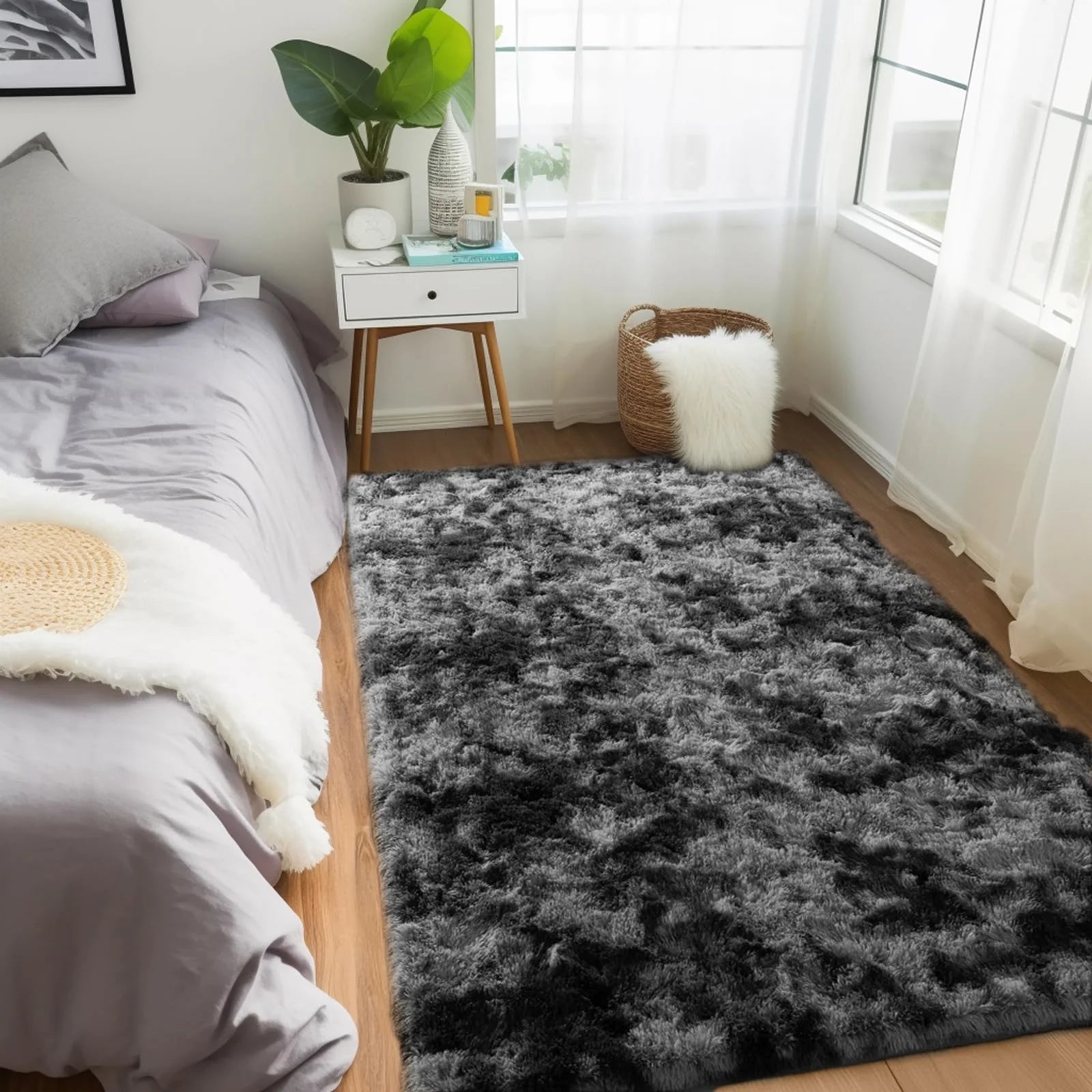 tapis modern poil haut