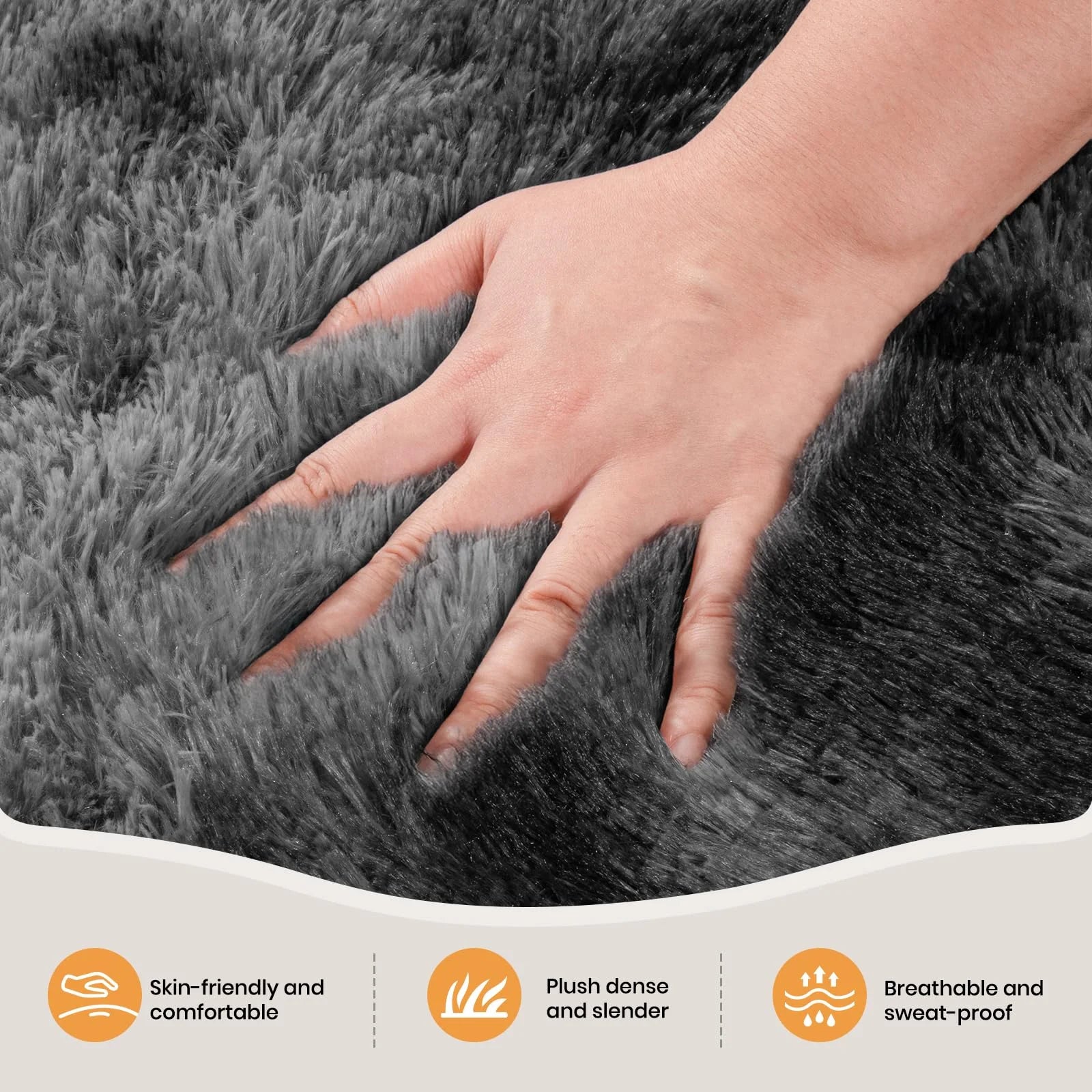 tapis modern poil haut