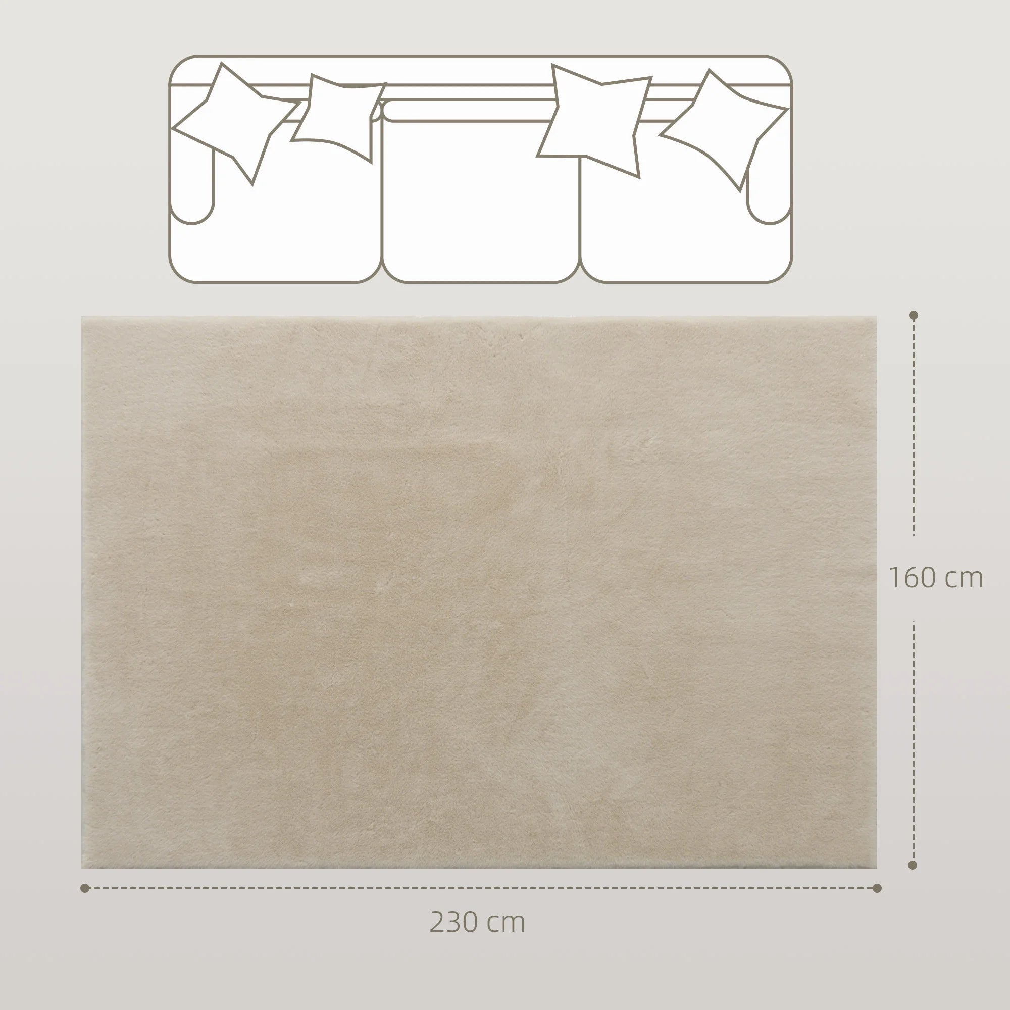 tapis modern poil long