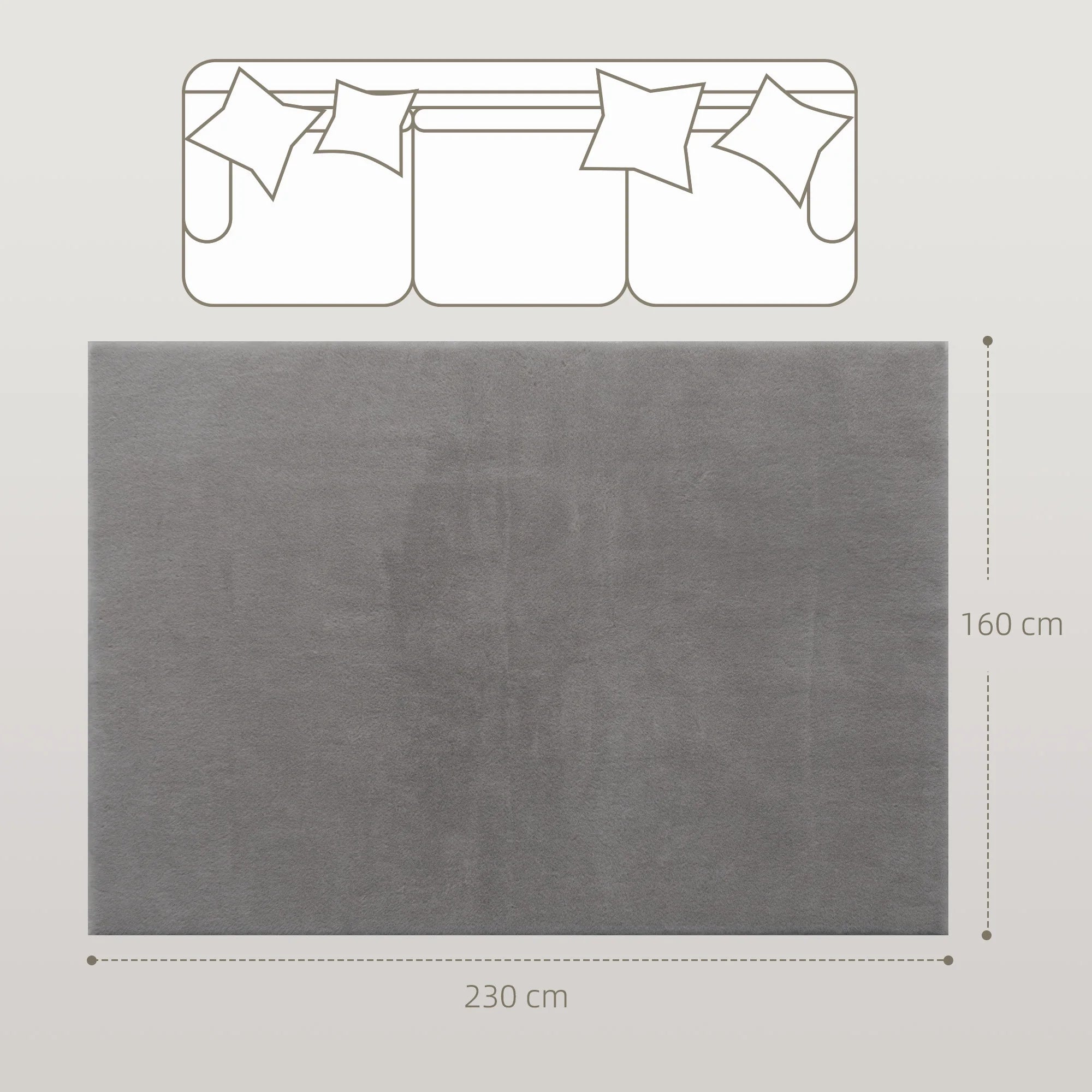 tapis modern poil long