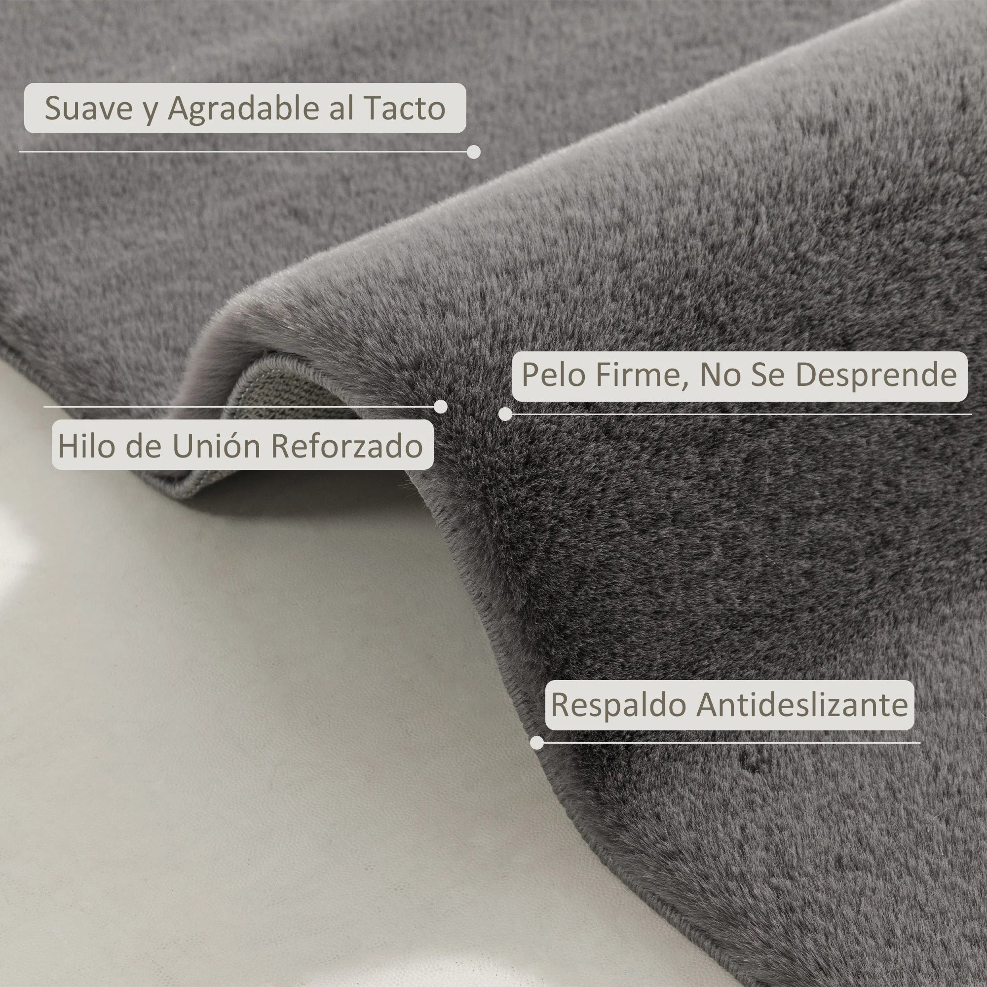 tapis modern poil long