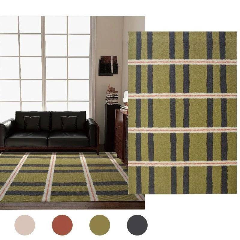 tapis moderne a carreaux